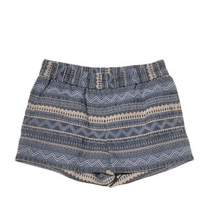 J.Crew Womens Geometric Aztec Print Elastic Waist Pull-On Shorts Gray Size 2